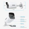 ANNKE 4PCS Ultra HD 5MP CCTV TVI Camera Outdoor Waterproof Bullet Security Surveillance System EXIR Night Vision Email Alert Kit 5