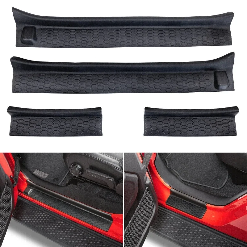 4 Teile/satz Auto Tür Sill Guards Kit Einstiegsleisten Ersatz für Jeep  Wrangler JL JLU 2018-2022/gladiator JT 2020-2022 - AliExpress