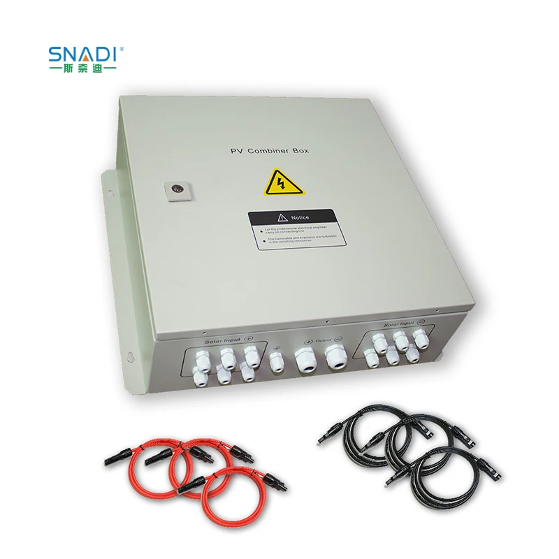 

PV Array 4 in1 out 600VDC DC Solar Combiner Box