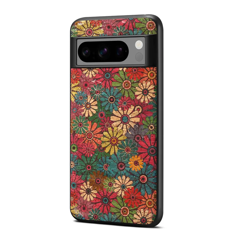EUCAGR Ultrathin Floral Leather Phone Case - Shockproof Back Cover