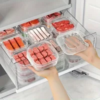 Récipient de stockage des aliments réutilisable, récipient de réfrigérateur en plastique avec couvercle, préparation des repas pour garder la fraîcheur pour la réfrigération 3