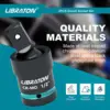 Libraton Swivel Socket Set Impact Swivel Socket Set, Wobble Socket Impact Grade Universal Joint 1/4" 3/8" 1/2" Drive Cr-Mo Steel 2