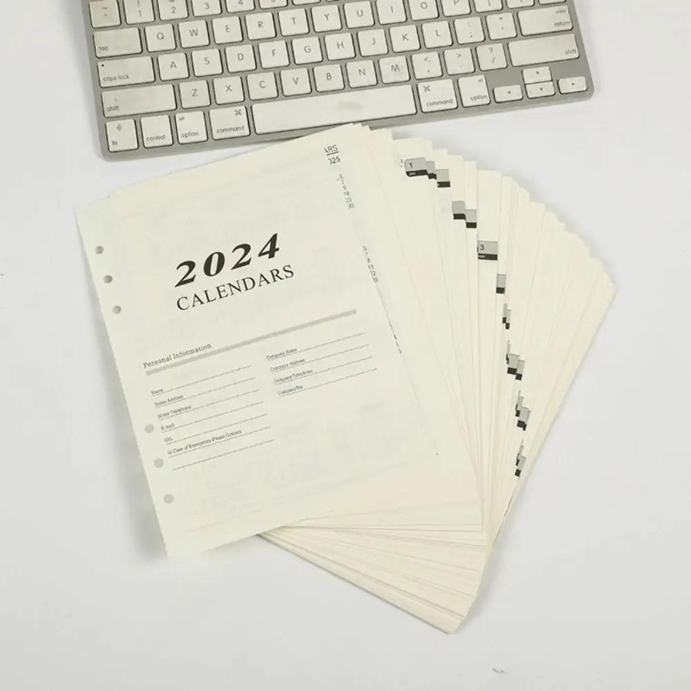 

Agenda Organizer 2024 Loose Leaf Notebook Refills Schedule Planner Habit Cultivation A5 Daily Planner TO Do List Weekly Monthly