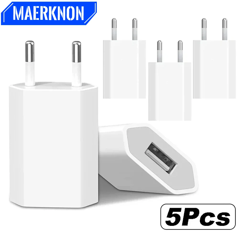 5V 1A USB Charger Fast Charging Mobile Phone Travel Wall Charger For iPhone Samsung Xiaomi Huawei Portable QC3.0 EU Plug Charger