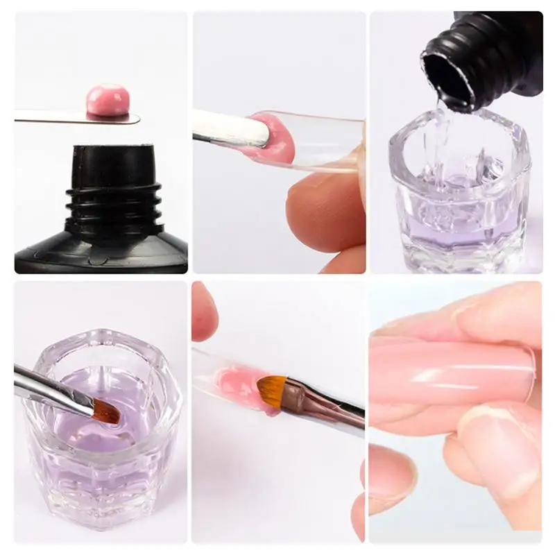 35ml Poly UV Nail Gel Liquid Slip Solution Quick Builder Nail Gel Nail Permanent Clear Acrylic Liquid Nail Art Extension Gel