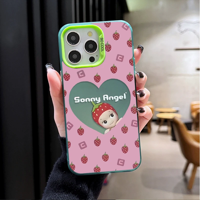 thumbnail image 1 of Funda protectora a prueba de golpes para iPhone, carcasa de protección trasera con diseño de s-katarina Angel para iPhone 16, 15, 14, 13, 12, 11 Pro Max, XS, X, XR, 8, 7 Plus, SE 2020, 1 of 5