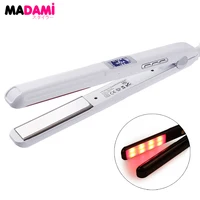 Hair Straightener Infrared and Ultrasonic Profession Cold Hair Care Iron Treatment for Frizzy Dry Recovers Damage Flat Irons 1