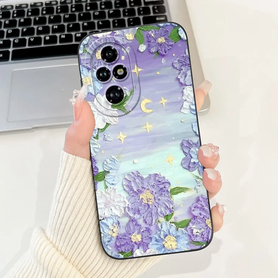 Luxury Marble Moon Frosted Shockproof Silicone Case - Soft Protective Bumper Cover