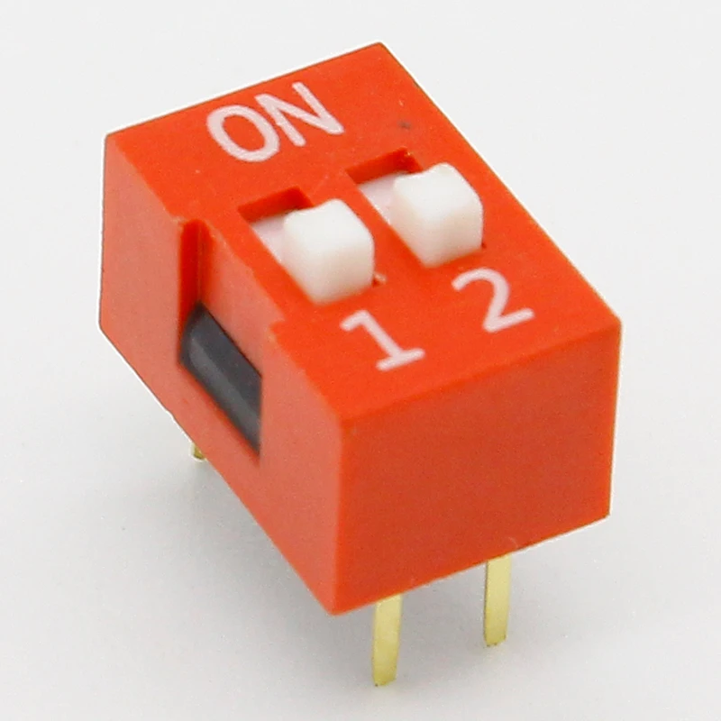 박스 내 딥 스위치 키트, 1, 2, 3, 4, 5, 6, 8 웨이, 2.54mm 토글 스위치, 레드 스냅 스위치, 각 5PCs 조합 세트, 35PCs/로트