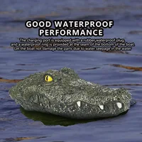Halloween prank toy boat remote control simulation animal crocodile boat 2.4G electric simulation water floating Toys 2