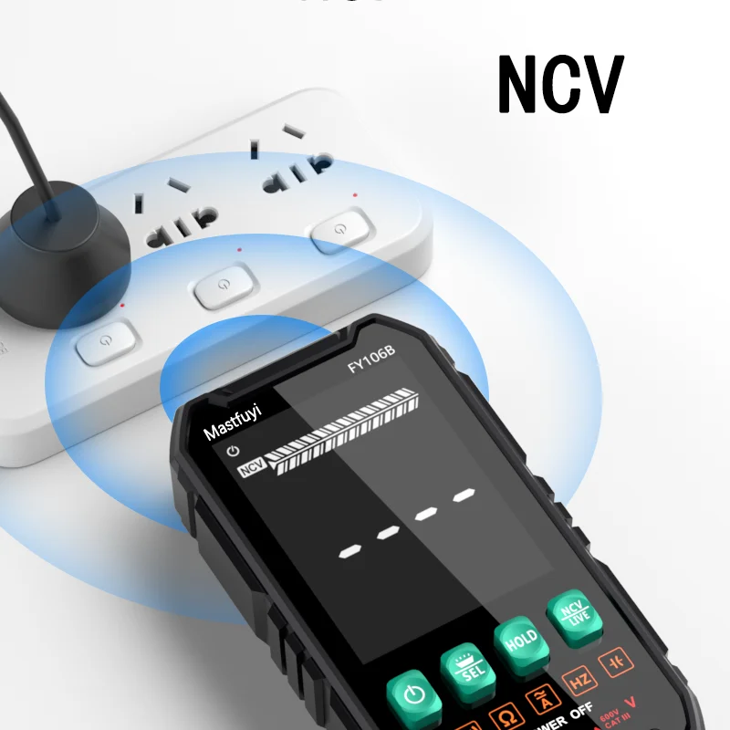 Digital Multimeter Tester Mini Smart Electrician AC/DC Ammeter Voltmeter Capacitance Ohm Hz NCV