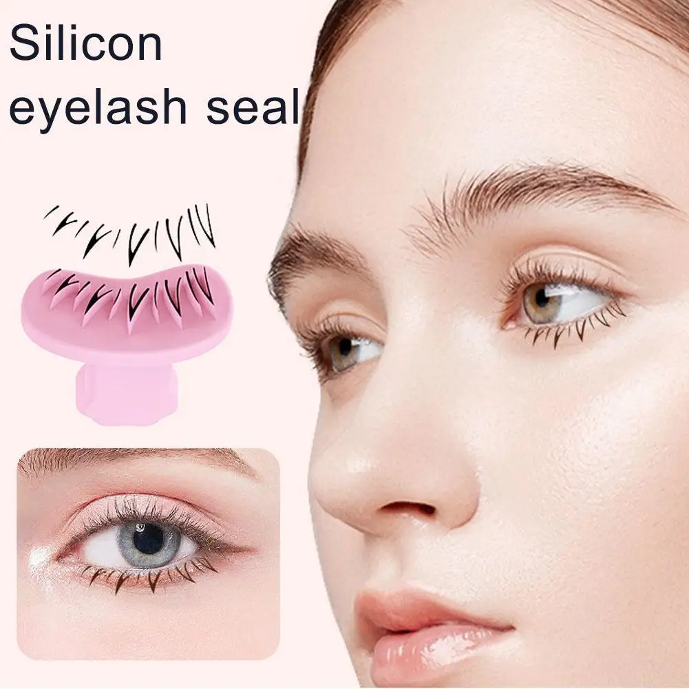 

Lower eyelash seal tool Natural Lower Eyelash Seal Silicone Material Hand Fake Eyelash Eyeliner Seal Practice