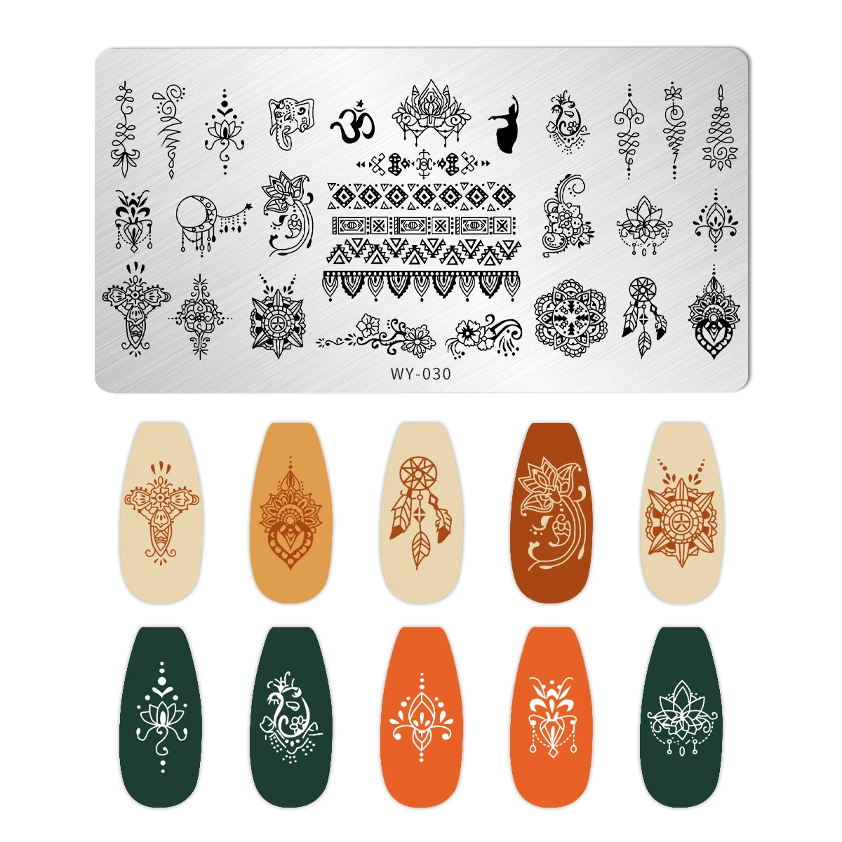 Description Picture 2 of itemCartoon Cat Dog Nail Stamping Plates Flower Leaves Starlink Stars Moon Printing Stencil Nail Stamp Templates Nail Art Tools