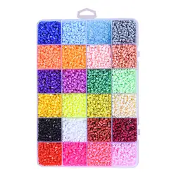 39000Pcs Fuse Beads Kit 2.6mm Handmade 72 Colors Fuse Beading Ironing Beads Hama Beads for Holiday Kids Children Party Beginners