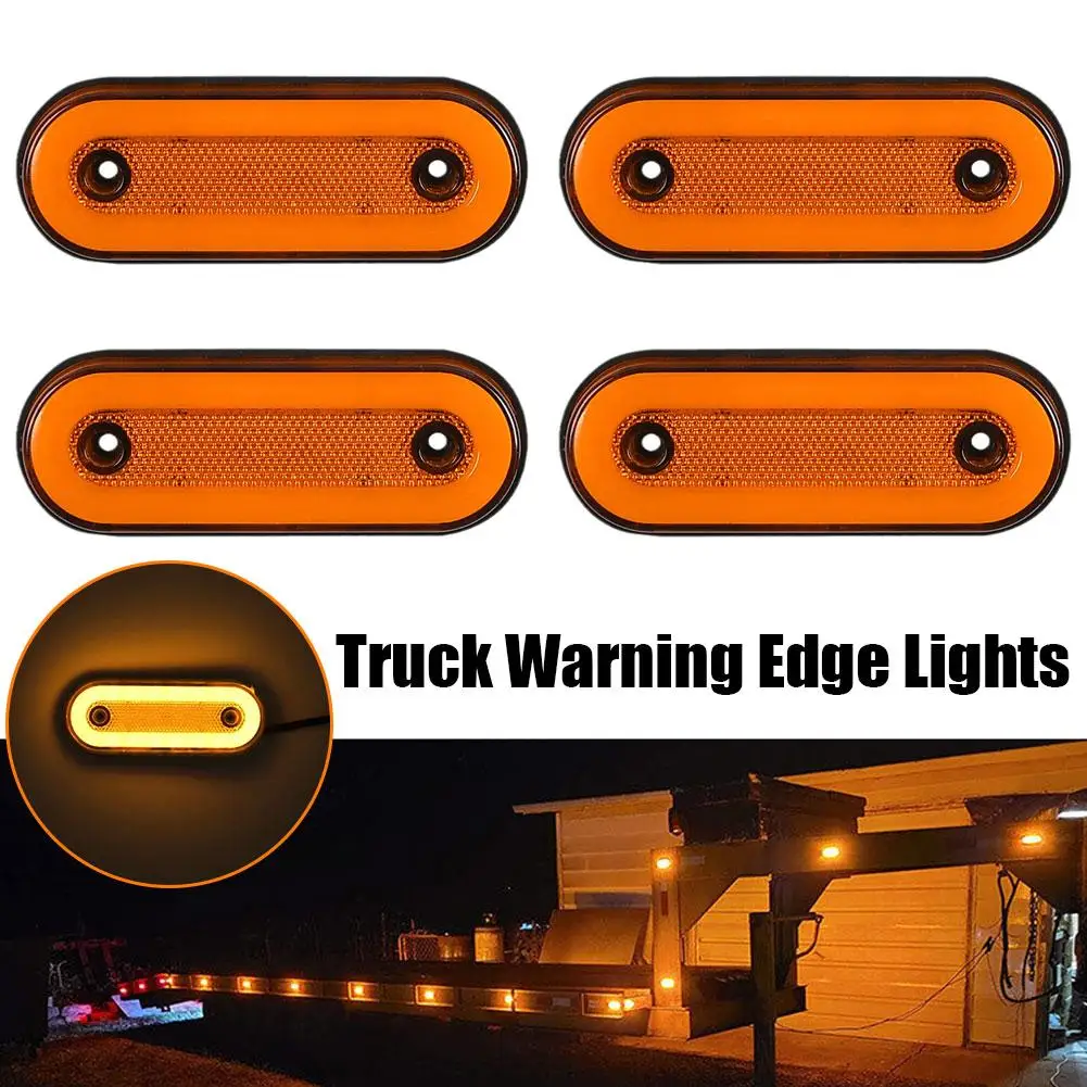 10 Pz/4 Pz Camion Side Marker Light Led Luci Del Rimorchio Riflettore Van Luci Di Ingombro Per Scania Per Daf Isuzu Truck 12V-24V B2I3