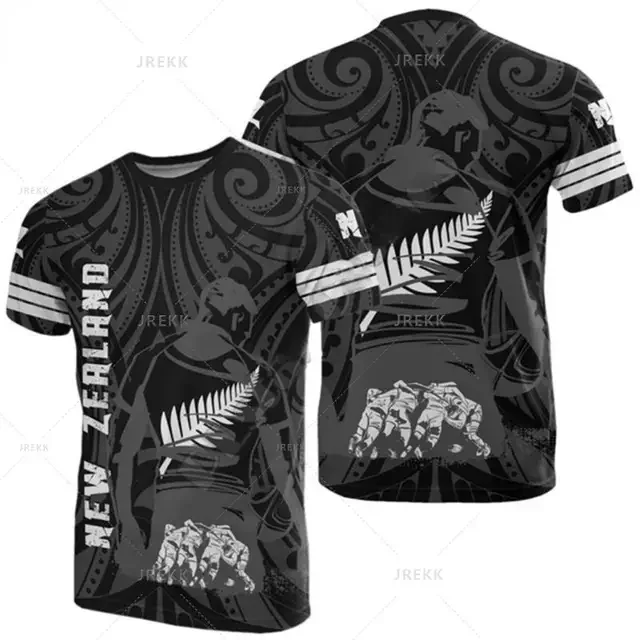 thumbnail image 1 of Camiseta divertida de rugby 2024 para hombre, ropa de verano, informal, transpirable, de manga corta, con cuello redondo en 3D, camisetas deportivas de moda para boxeador, 1 of 5