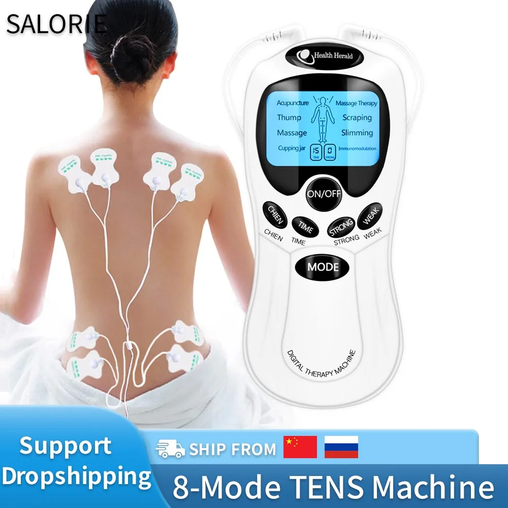 8 MODE ELECTRIC TENS MUSCLE STIMULATOR EMS