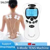 8-Mode Electric Tens Muscle Stimulator Ems Acupuncture Face Body Massager Digital Therapy Herald Massage Tool Electrostimulator 1