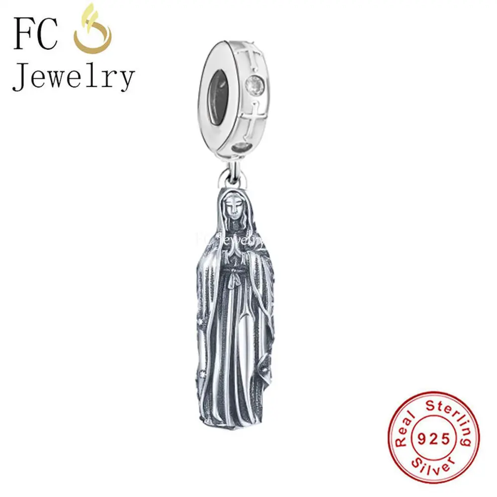 

Fit Original Pan Charms Bracelet 925 Sterling Silver Blessed Our Lady Of Guadalupe Virgin Mary Bead For Making Women Berloque