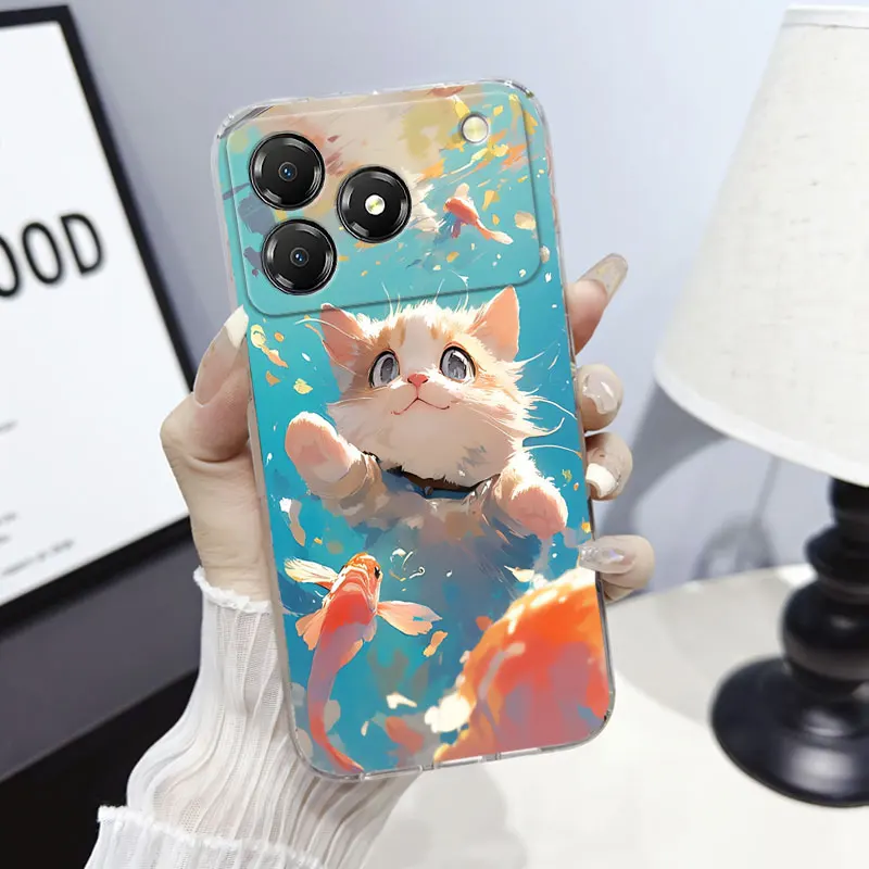 Marble Clear Soft Silicone Protective Phone Case