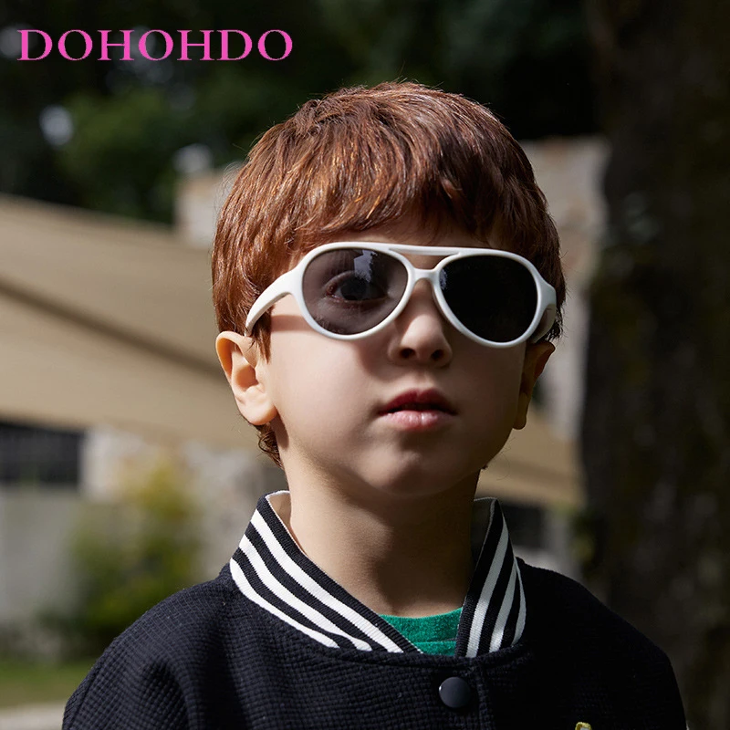 

2023 New Fashion Kids Polarized Sunglasses Childre Girls Boys Silicone Flexible Sun Glasses Baby Pilot Soft Frame Shades Eyewear