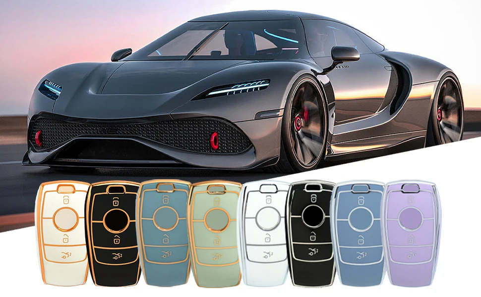 TPU-Schlüssel etui für Mercedes Benz E320 E300 E200 für Benz-Schlüssel abdeckung 19 a c e s Klasse alle 20 Typ Benz Autos chl üssel etui – Detail 2