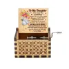 Carving Wooden Hand Crank Music Box, Mini Musical Box, You Are My Sunshine, Birthday Gift for Wife/Husband, Children's Day Gifts 4