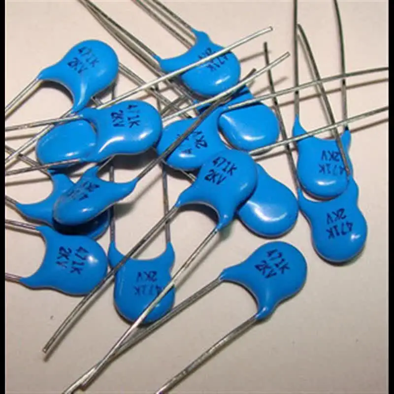 200-Piece High Voltage Ceramic Capacitor Assortment Kit - 20 Values, 1KV/2KV/3KV Ratings
