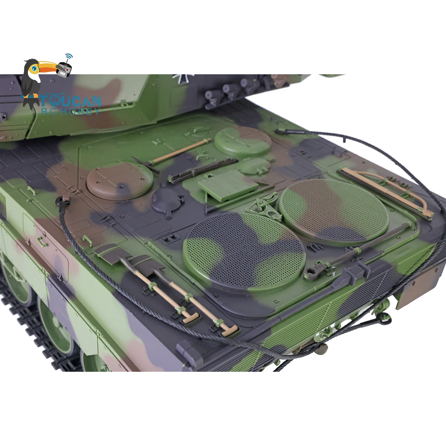 Gifts 1/16 Heng Long 7.0 Plastic Ver Leopard2A6 RC Tank 3889 Ready to Run Model for Boys Outdoor Toys TH17573-SMT8 5