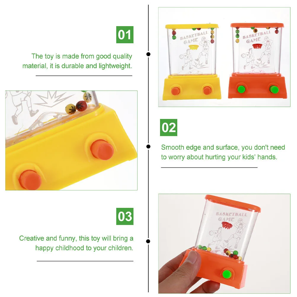 2pcs Water Ring Toss Handheld Game Machine Toy Parent-Child Interactive Game Ability Toy Throwing Circle Water Machine water ring toss game