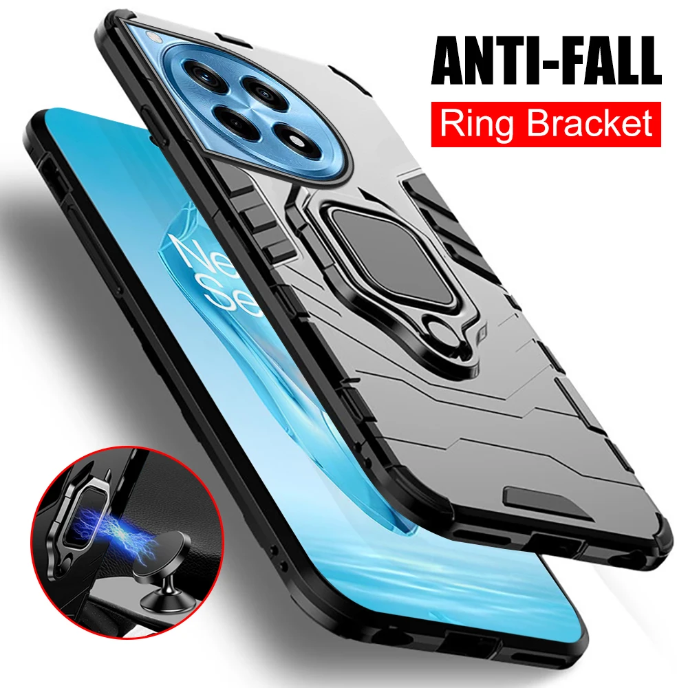 Heavy Duty Armor Coque Antiurto Per Oneplus12R Oneplus 12R 5G Case Magnet Holder Ring Protect Fundas Onemore One Plus 12R 12 R