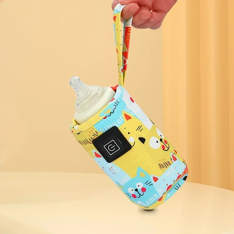 USB Milk Water Warmer Travel Stroller Insulated Bag Baby Nursing Bottle Heater Newborn Infant Portable Bottle Feeding Warmers 3