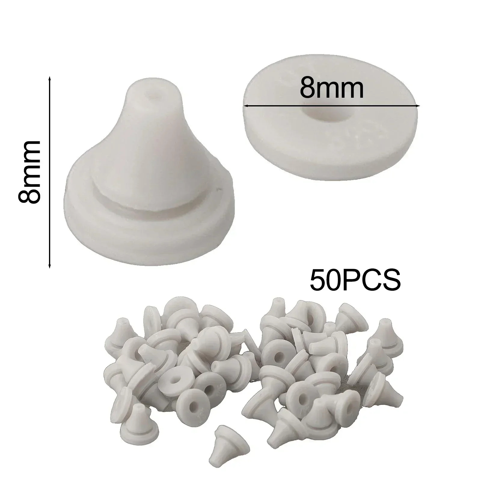 ~50pcs Shower 1Head 1Silicone Nozzles Replacement Part Spray Silicone Water Spray Nozzles Bathroom Shower Head Supplies 6