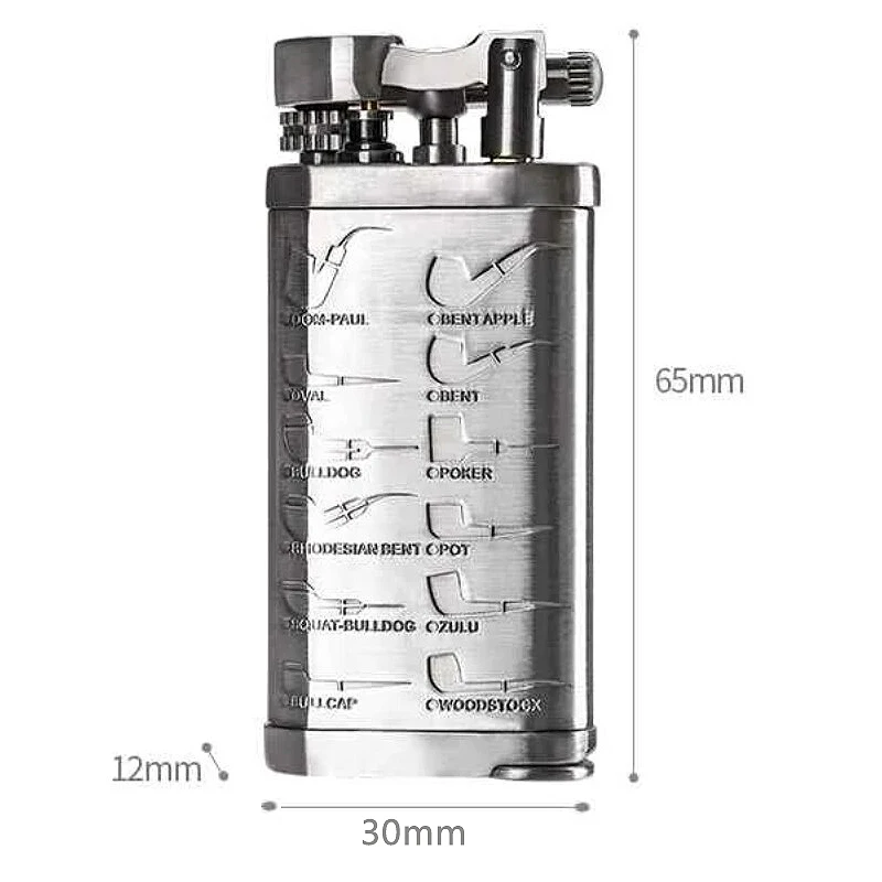 JIFENG-Metal Gas Pipe Lighter Vintage Tobacco Lighter with Rod Zinc alloy material Isqueiro Gadgets Gift 3