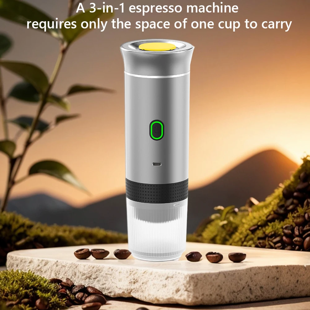 Portable Coffee Maker Electric Espresso Machine Fast Brewing Coffee Machine Wireless Heating for Home Office RV