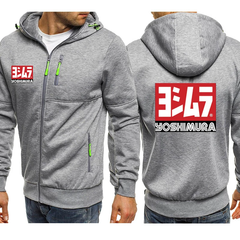 Hoodies Men Jacket Yoshimura Japan Print Casual HipHop Harajuku Hooded Sweatshirts Mens Zipper Jacket Man Hoody Clothing 3