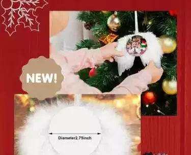 MDF Angel Wing Ornaments 20pcs/Lot For Christmas Decoration