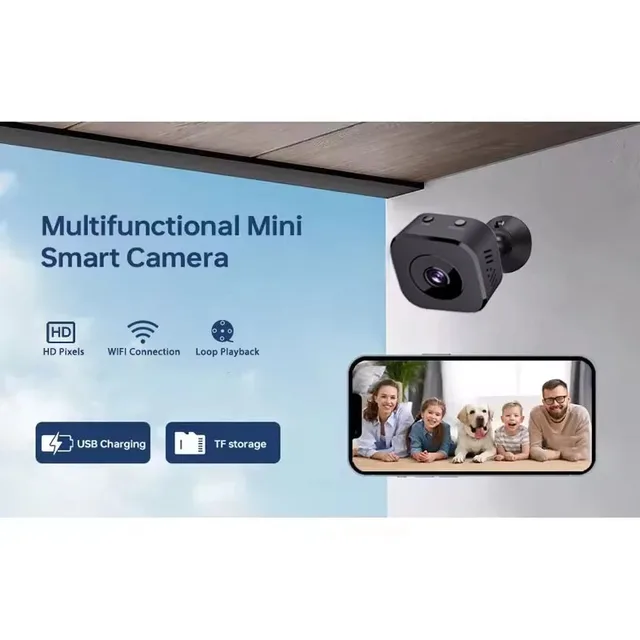1080P Mini HD Camera WiFi Wireless Monitoring Security Protection Remote Monitor Camcorders Video Surveillance Smart Home 6