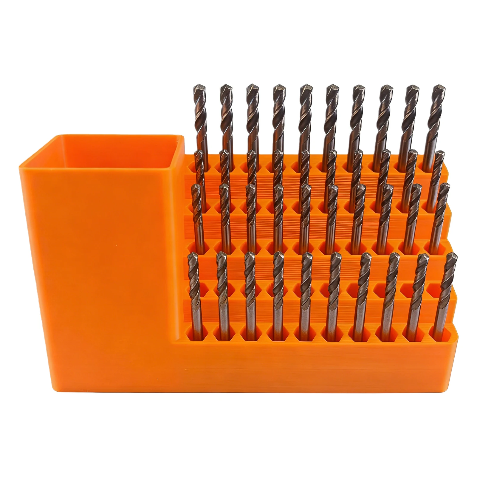 50슬롯 스크류드라이버 비트 홀더 공구함 1/4인치 임팩트 드라이버 비트 홀더 경량 플라스틱 공구함 (차고/작업장용)