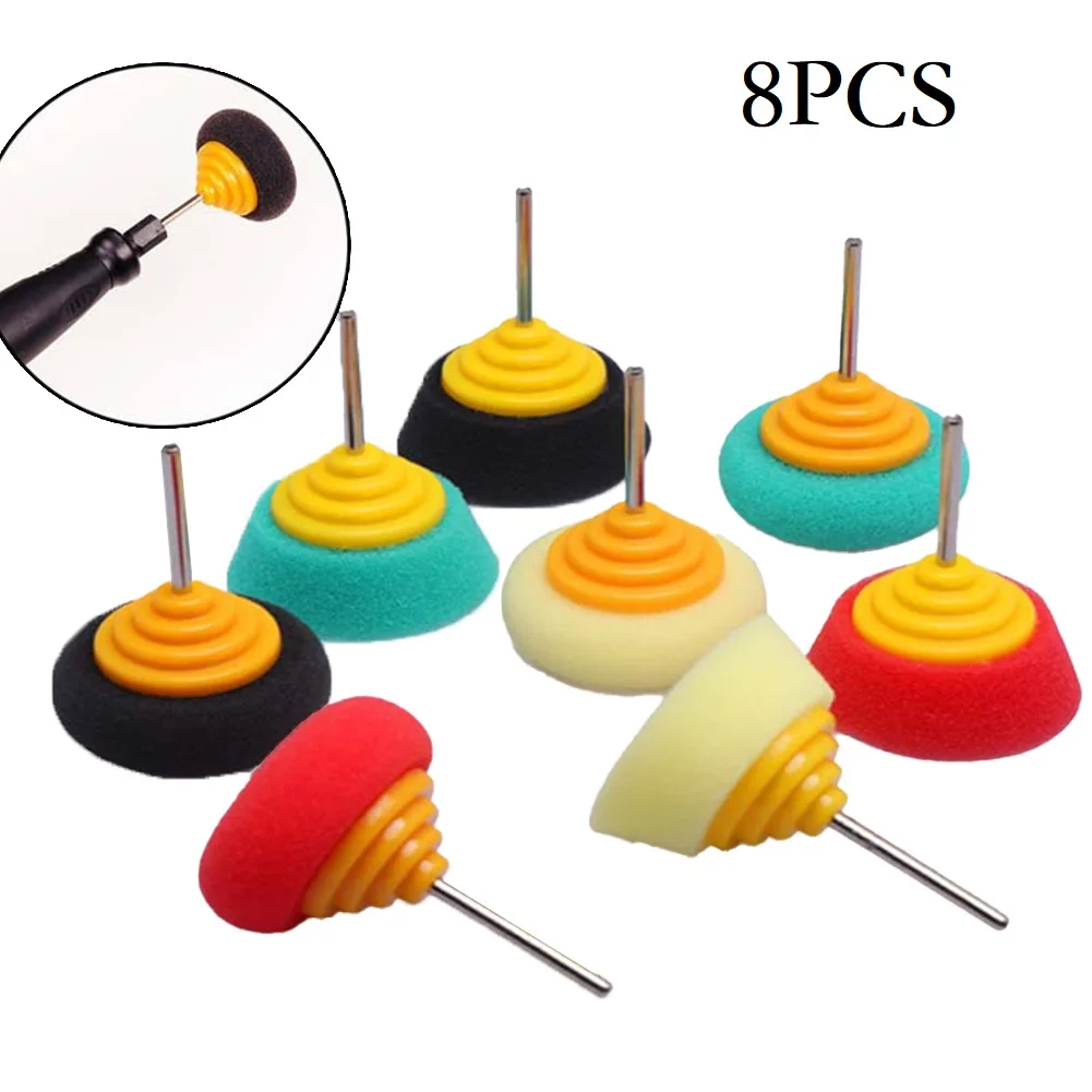 

8pcs 40mm Mini Polishing Sponge Buffing Wheel For Car Hub Steel Rim Burnishing For Car Hub Steel Rim Burnishing
