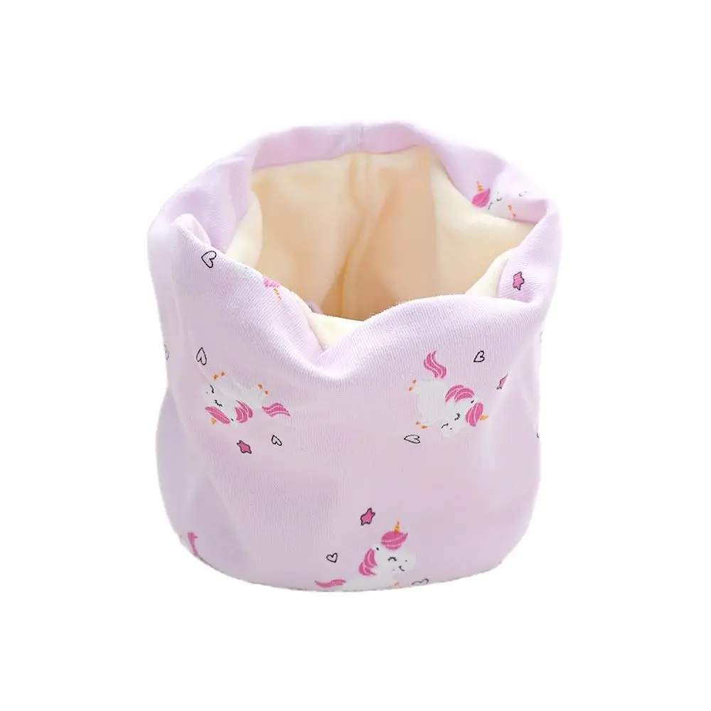 Autumn Winter Cotton Children Scarf Kids O-Ring Scarves Knitted Plush Boys Girls Neck Cover Warm Kids Collar Neckerchief