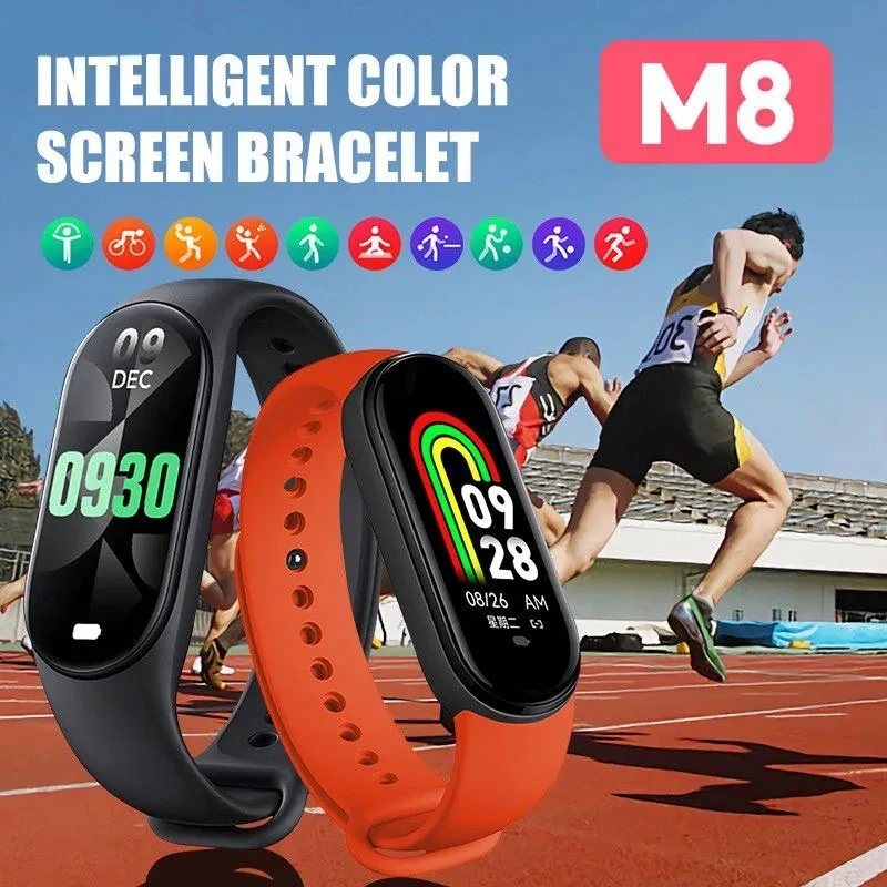 

Original M8 Smart Watch Men Women Smartband Heart Rate Smartwatch Fitness Tracker Blood Pressure Sport Smart Bracelet for Band 8