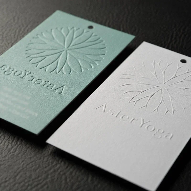 명함 맞춤 인쇄 럭셔리 로즈 골드 호일 종이 카드, 골드 엣지, 100 개