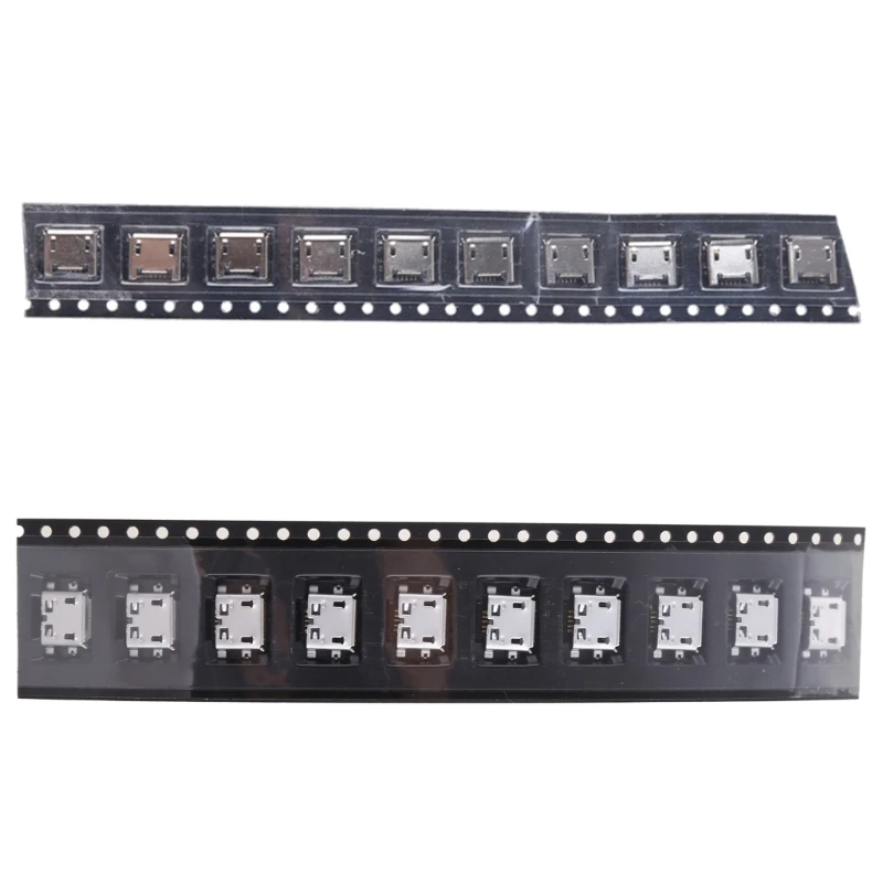 Lxaf 10 Pz Micro Usb Tipo B 5 Pin Femmina 4 Pin Gambe Dip Connettore Presa