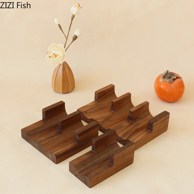 U-shaped Wooden Sushi Plate Taco Tray Display Tableware For Japanese Hotel Restaurant Food Decoration