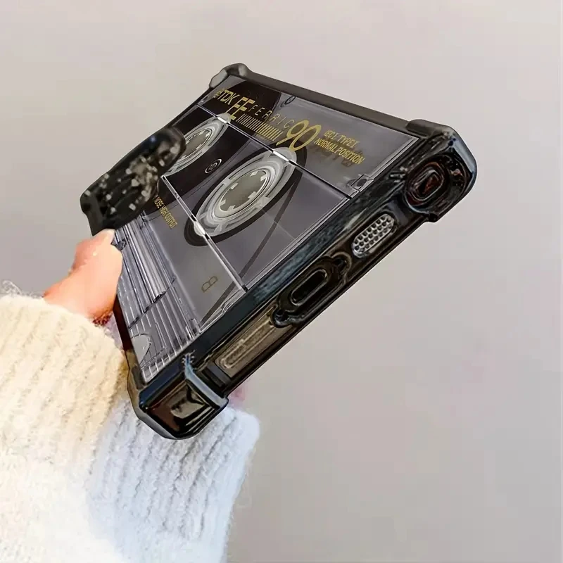 Retro Cassette Pattern Soft Phone Case Cover