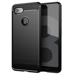 Shockproof Silicone TPU Protective Back Cover Case - 2021 Sale for Pixel 3 XL (Black)
