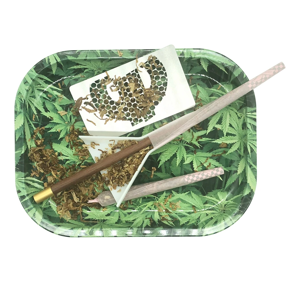 Grinder Rolling Tray Set Rolling Paper Tray Tobacco Cigarette