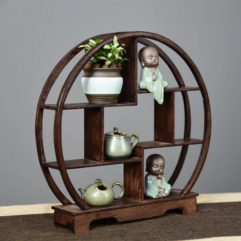 

Wolfsbane fern small potted mini chicken wing Wood Bo Gujia Plant Green multi-treasure pavilion display shelf table bonsai