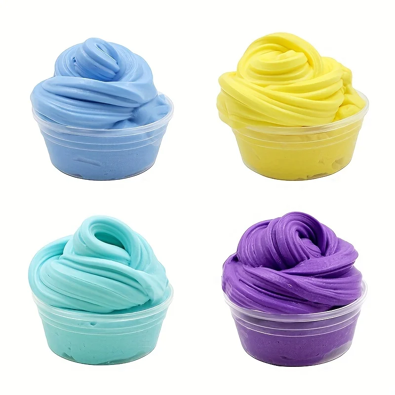 60ml Butter Slime Polymer Putty Non-Sticky Light Soft Cotton Charms For Diy Plasticine Supplies Modelling Birthday Party Favors Slime kit Fluffy slime